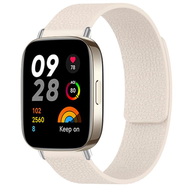 xDfind Litchi Texture Magnetic Silicone Watch Band, For Redmi Watch 3