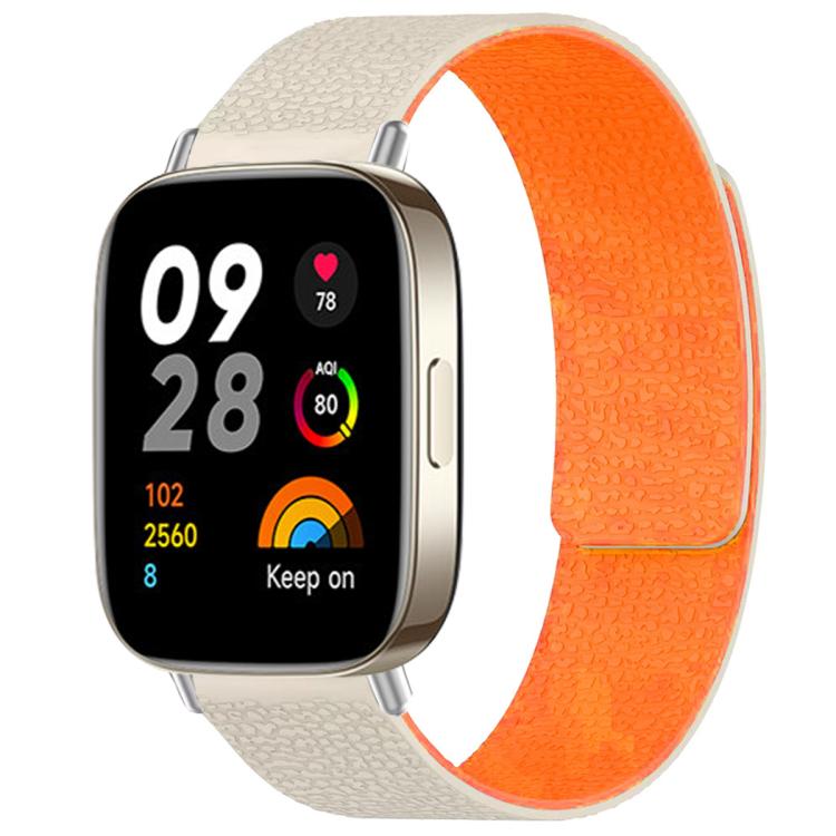 xDfind Litchi Texture Magnetic Silicone Watch Band, For Redmi Watch 3