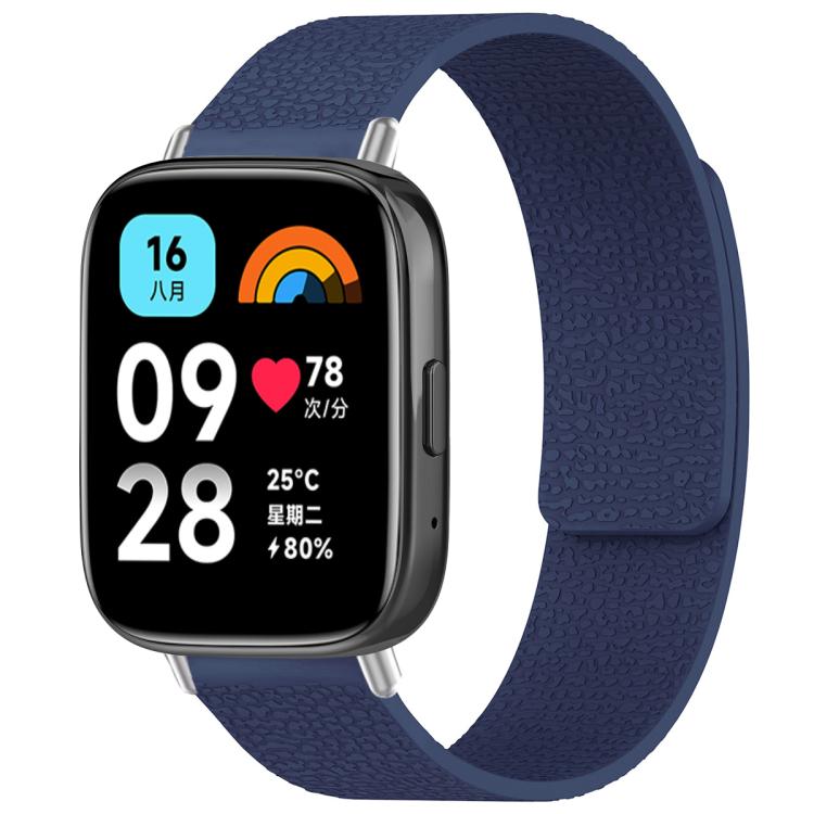 xDfind Litchi Texture Magnetic Silicone Watch Band, For Redmi Watch 3 Active/Watch 3 Lite