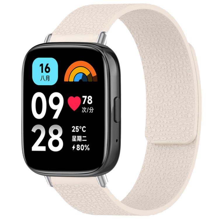 xDfind Litchi Texture Magnetic Silicone Watch Band, For Redmi Watch 3 Active/Watch 3 Lite