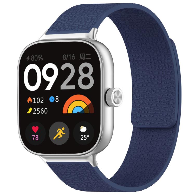 xDfind Litchi Texture Magnetic Silicone Watch Band, For Xiaomi Band 10 Pro/9 Pro/Redmi Watch 6/5/4
