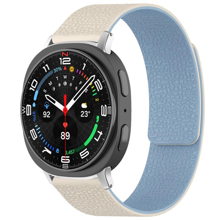 xDfind Litchi Texture Magnetic Silicone Watch Band