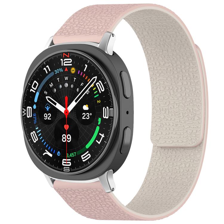 xDfind Litchi Texture Magnetic Silicone Watch Band, For Samsung Galaxy Watch Ultra/Ultra 2025