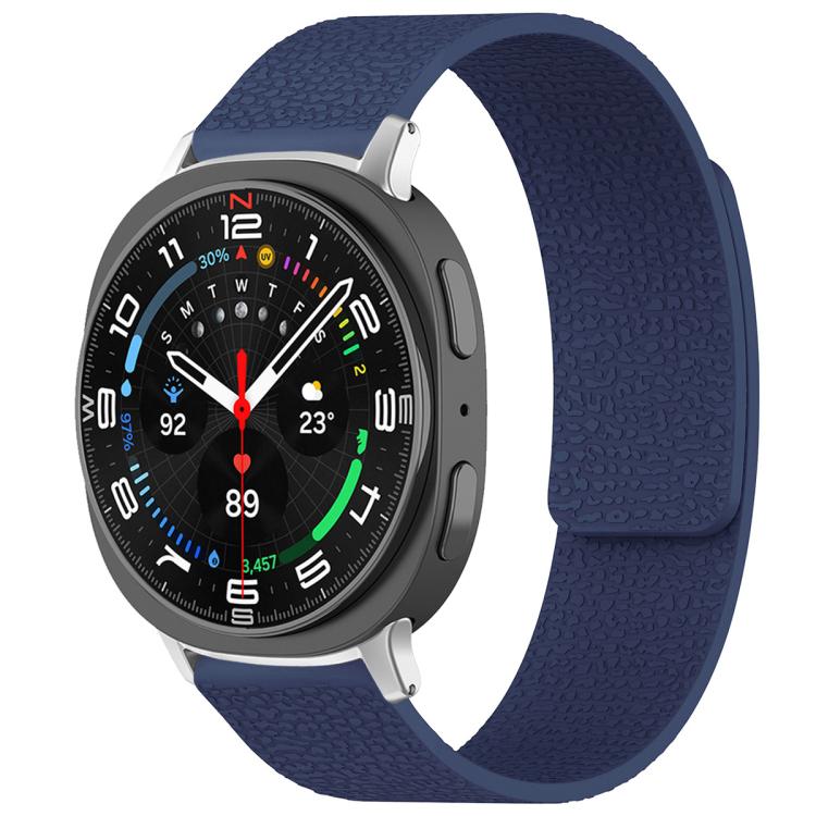 xDfind Litchi Texture Magnetic Silicone Watch Band, For Samsung Galaxy Watch Ultra/Ultra 2025
