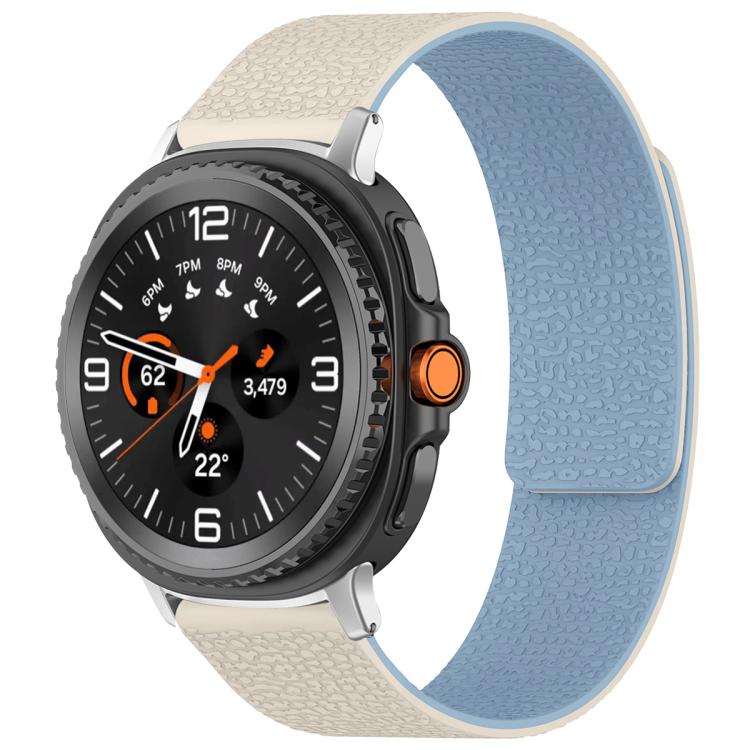 xDfind Litchi Texture Magnetic Silicone Watch Band