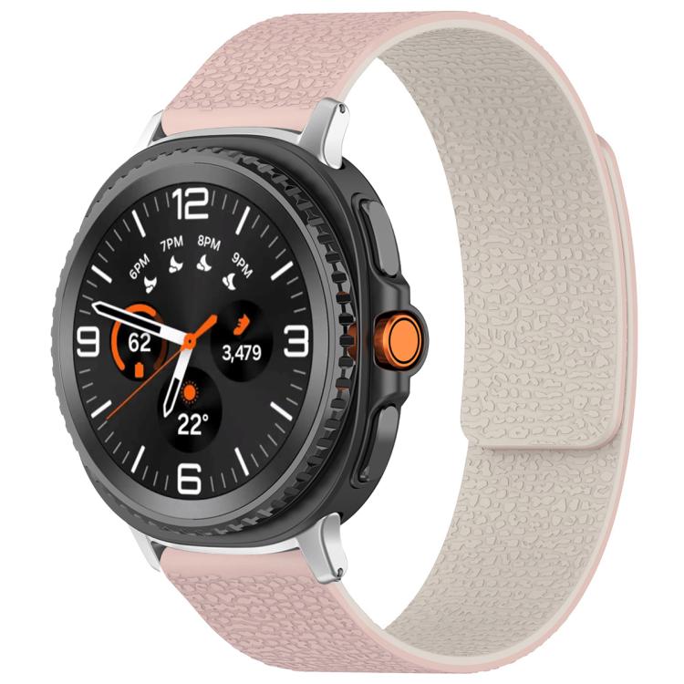 xDfind Litchi Texture Magnetic Silicone Watch Band