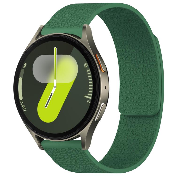 xDfind Litchi Texture Magnetic Silicone Watch Band