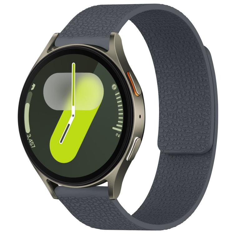 xDfind Litchi Texture Magnetic Silicone Watch Band