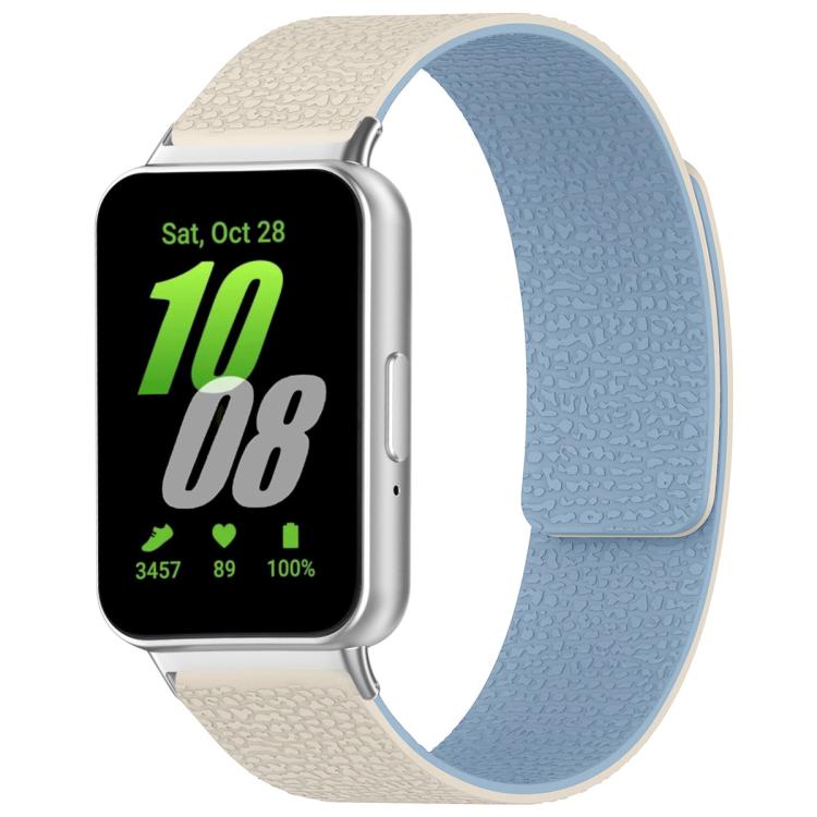 xDfind Litchi Texture Magnetic Silicone Watch Band, For Samsung Galaxy Fit3 SM-R390