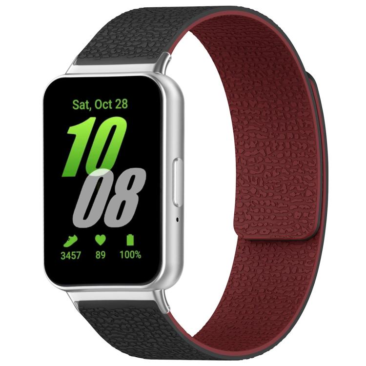 xDfind Litchi Texture Magnetic Silicone Watch Band