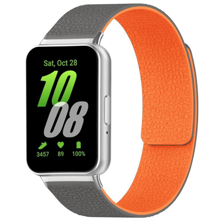 xDfind Litchi Texture Magnetic Silicone Watch Band