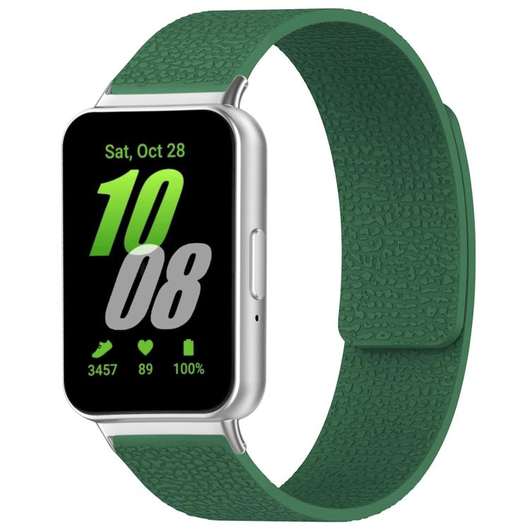 xDfind Litchi Texture Magnetic Silicone Watch Band