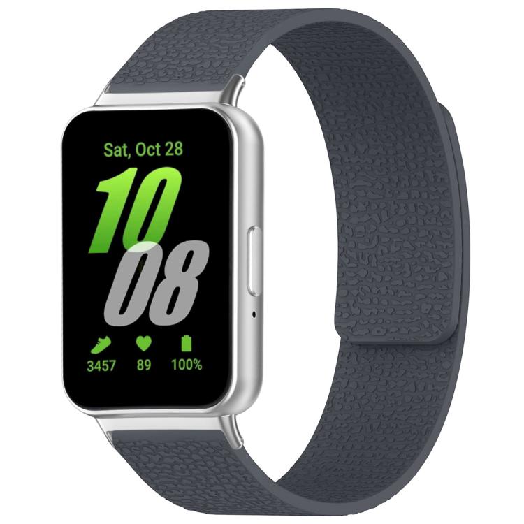 xDfind Litchi Texture Magnetic Silicone Watch Band