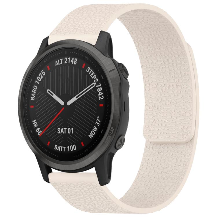 xDfind Litchi Texture Magnetic Silicone Watch Band, For Garmin Fenix 8/7S/6S/5S 20mm