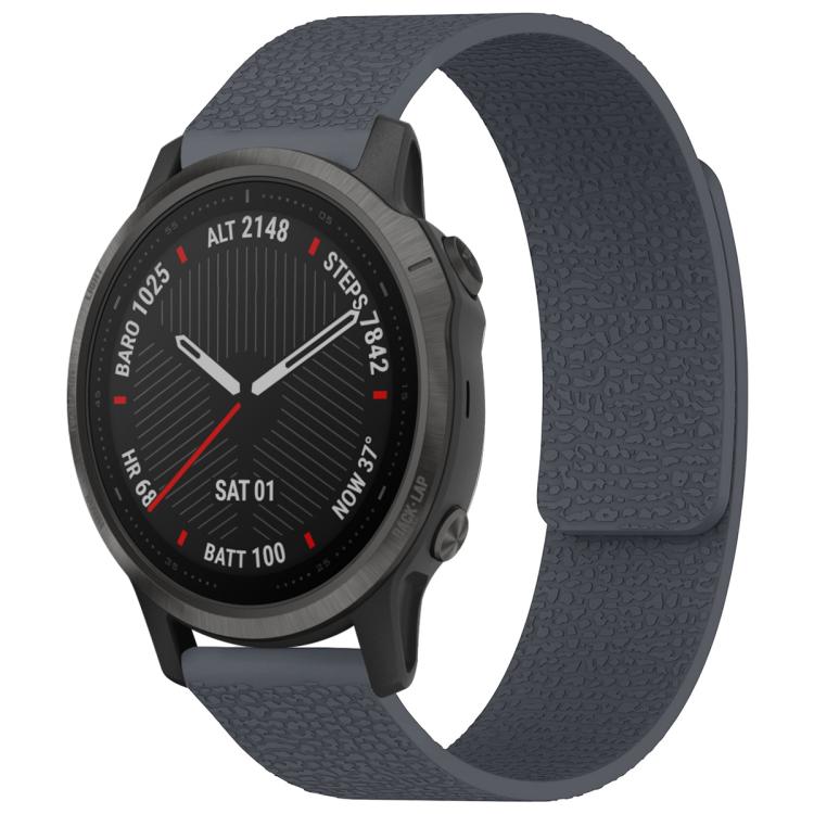 xDfind Litchi Texture Magnetic Silicone Watch Band