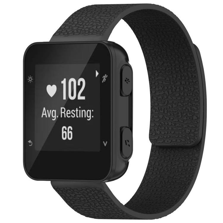 xDfind Litchi Texture Magnetic Silicone Watch Band, For Garmin Forerunner 35/30/35J 20mm