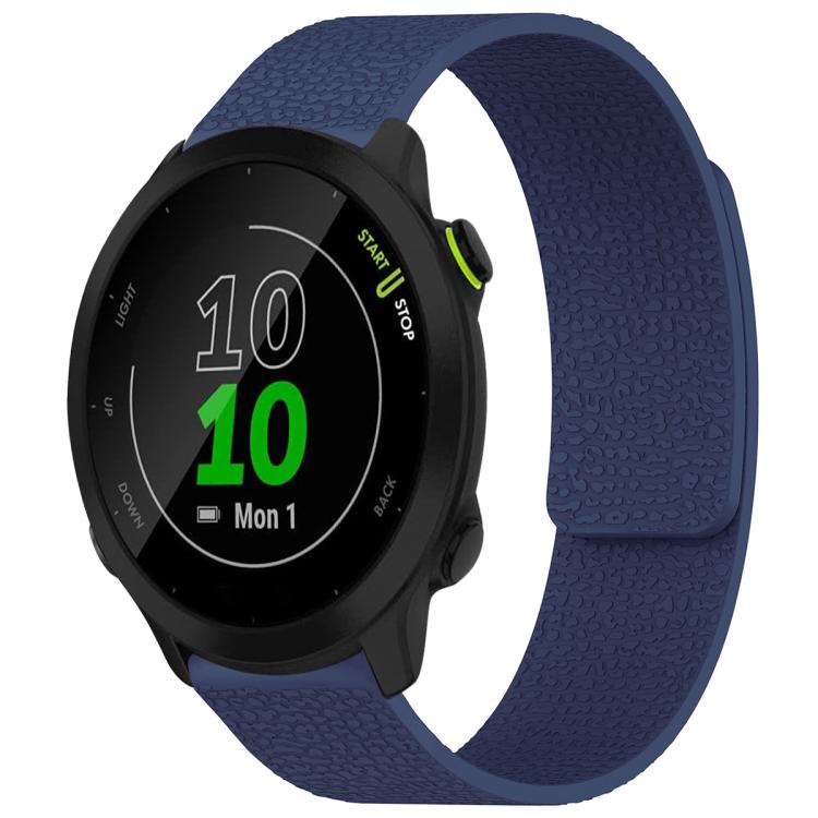 xDfind Litchi Texture Magnetic Silicone Watch Band, For Garmin Forerunner 45 / 45S / Swim 2 18mm