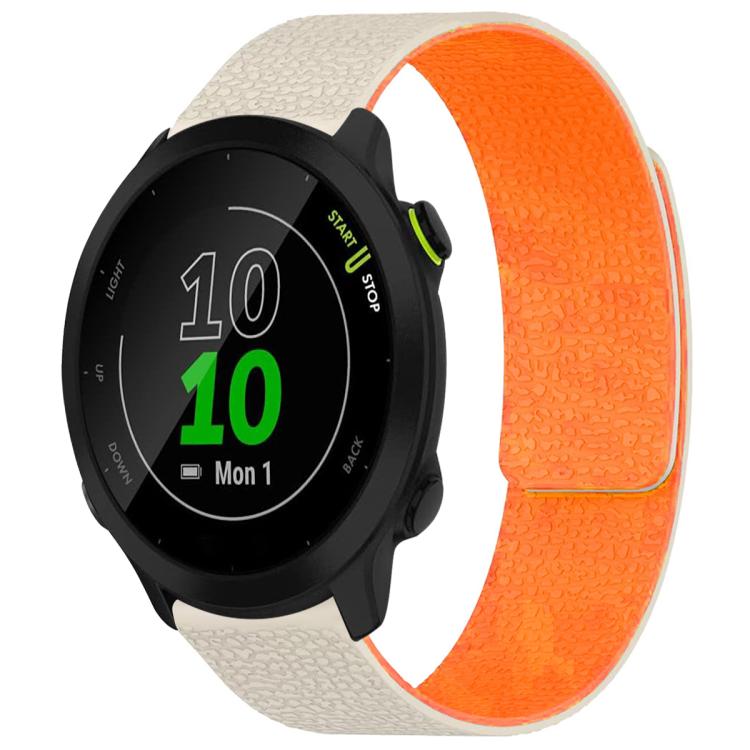xDfind Litchi Texture Magnetic Silicone Watch Band, For Garmin Forerunner 45 / 45S / Swim 2 18mm