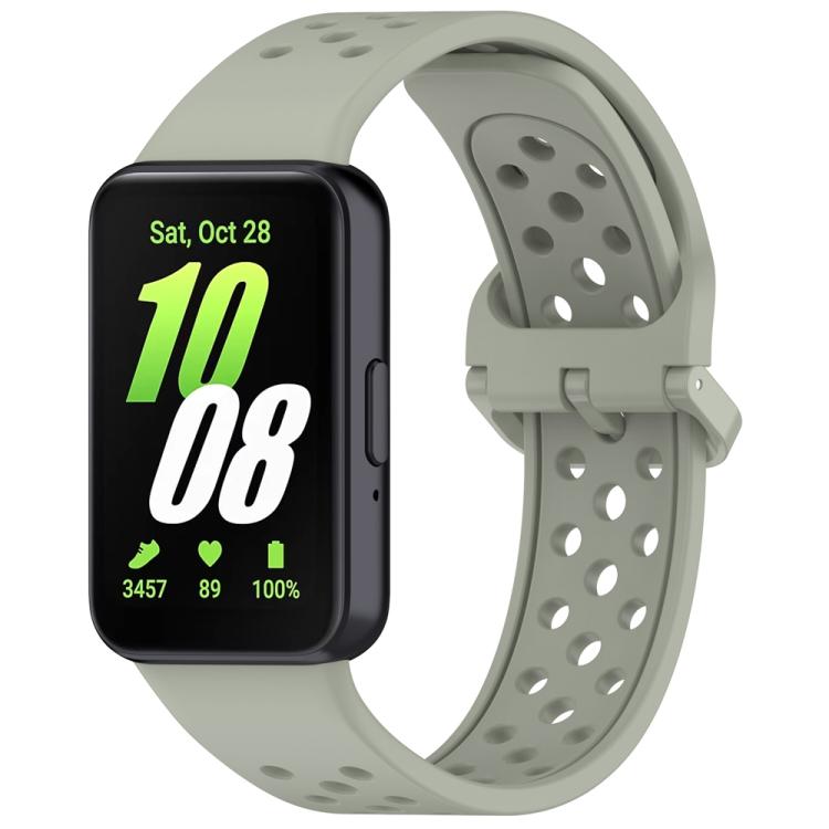 xDfind Colorful Buckle Solid Color Breathable Silicone Watch Band, For Samsung Galaxy Fit3