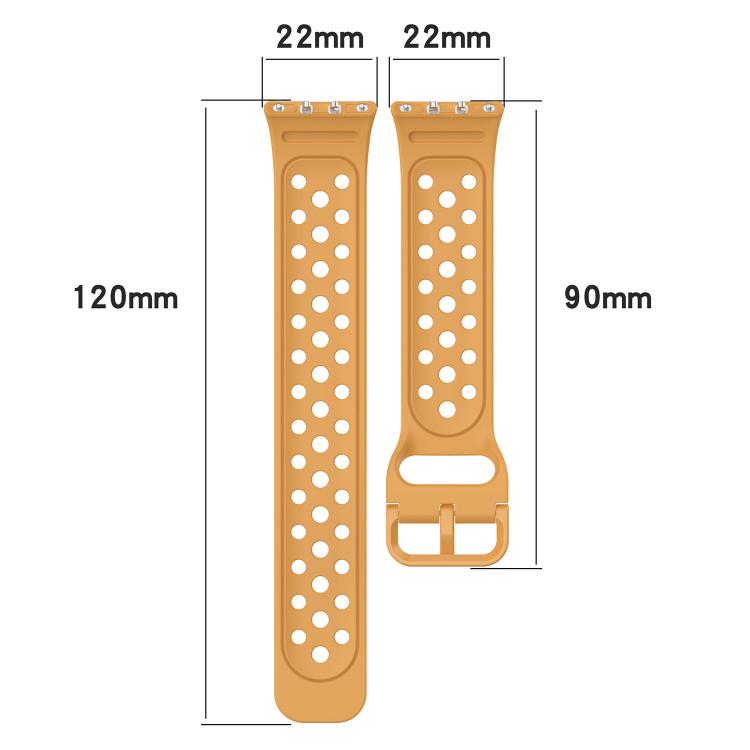 xDfind Colorful Buckle Solid Color Breathable Silicone Watch Band