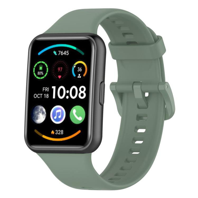 xDfind Quick Release Solid Color Silicone Watch Band, For Huawei Watch Fit 2