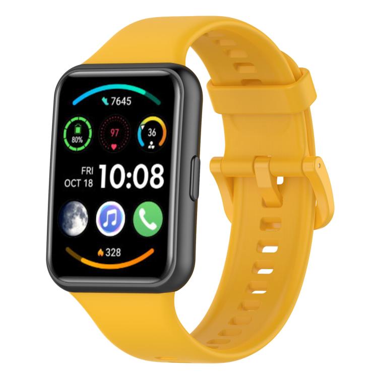 xDfind Quick Release Solid Color Silicone Watch Band, For Huawei Watch Fit 2