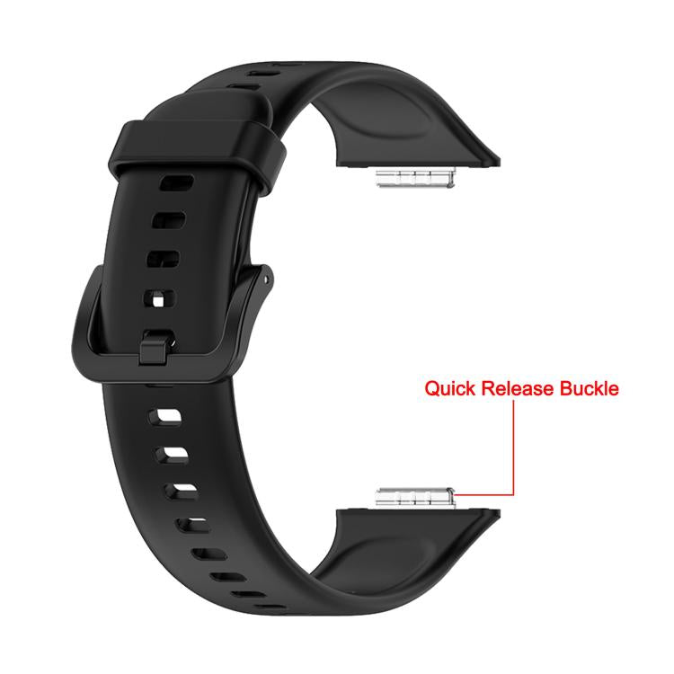 xDfind Quick Release Solid Color Silicone Watch Band, For Huawei Watch Fit 2