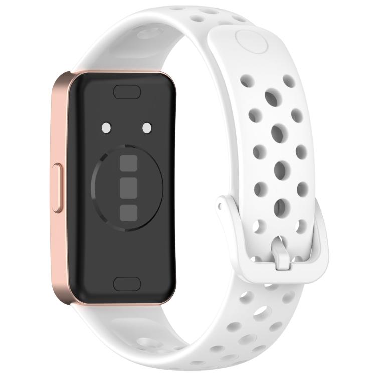xDfind Hole Style Breathable Silicone Watch Band, For Huawei Band 10 / 9 / 8