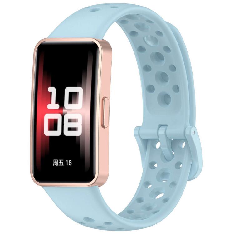 xDfind Hole Style Breathable Silicone Watch Band, For Huawei Band 10 / 9 / 8