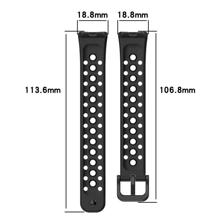 xDfind Hole Style Breathable Silicone Watch Band, For Huawei Band 10 / 9 / 8