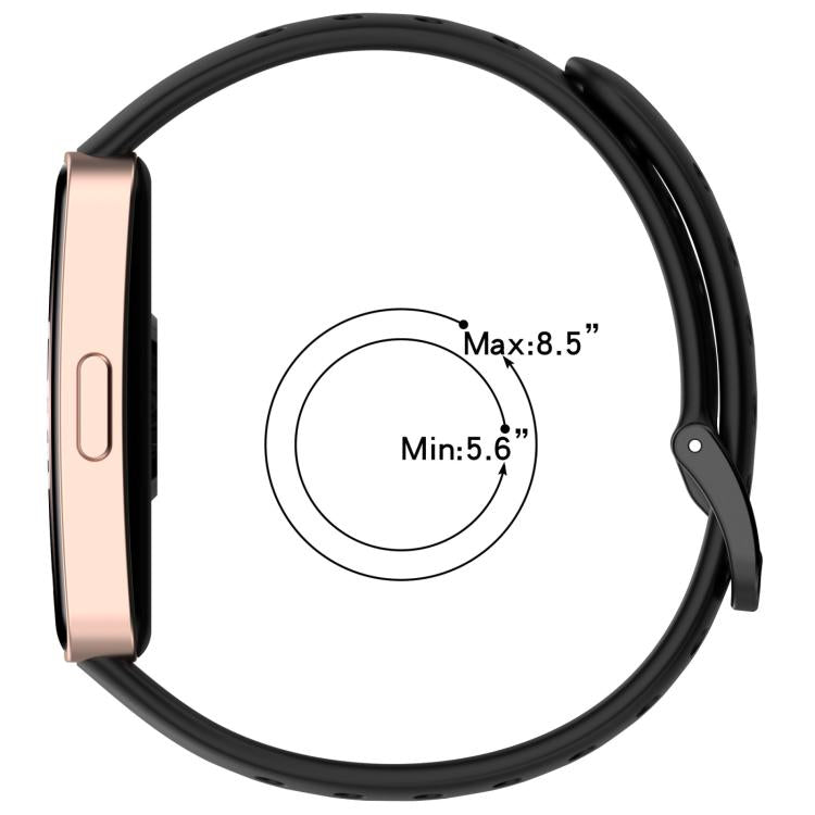 xDfind Hole Style Breathable Silicone Watch Band, For Huawei Band 10 / 9 / 8