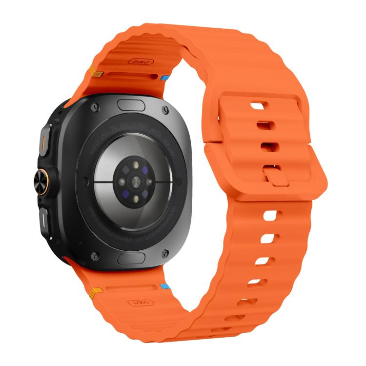 xDfind Wave Stitching Silicone Watch Band, For Samsung Galaxy Watch Ultra 47mm / Ultra 2025