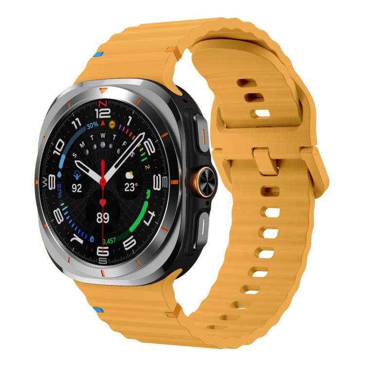 xDfind Wave Stitching Silicone Watch Band, For Samsung Galaxy Watch Ultra 47mm / Ultra 2025