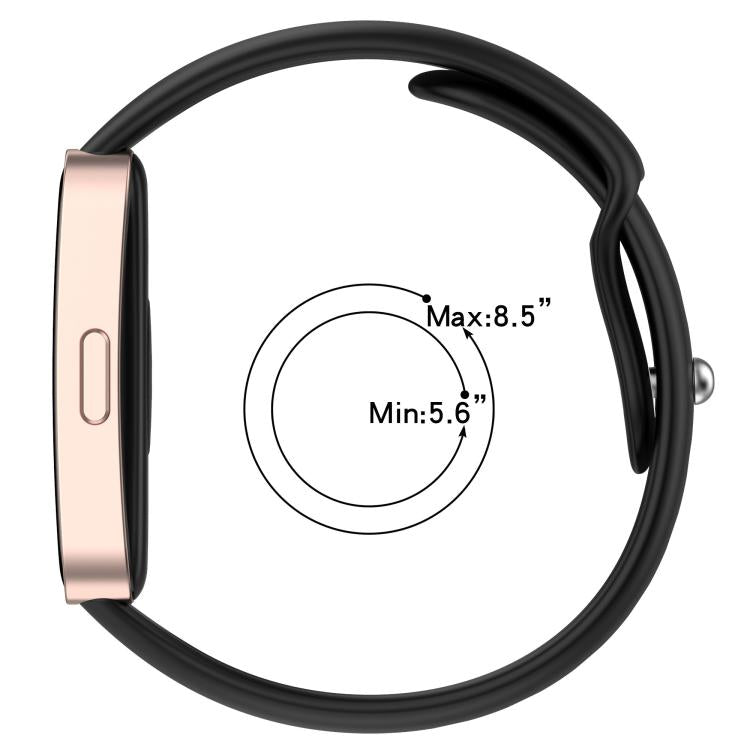 xDfind Reverse Buckle Silicone Watch Band, For Huawei Band 10 / 9 / 8