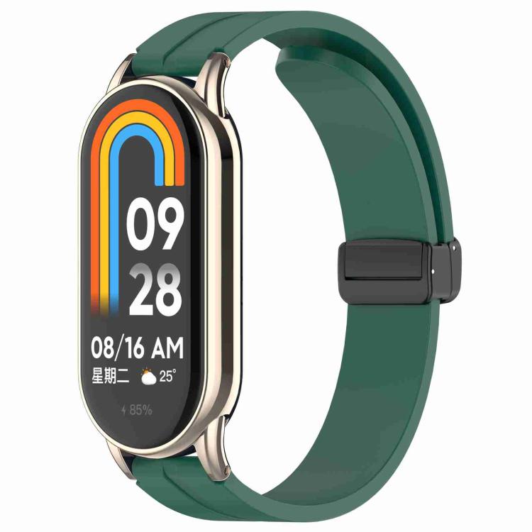 xDfind Folding Buckle Silicone Watch Band, 12mm