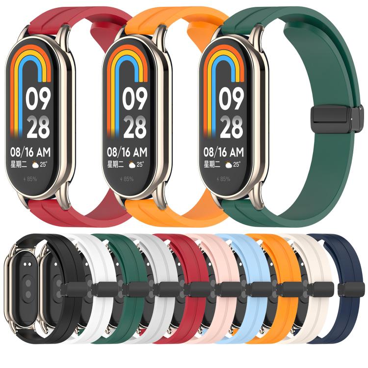 xDfind Folding Buckle Silicone Watch Band, 12mm