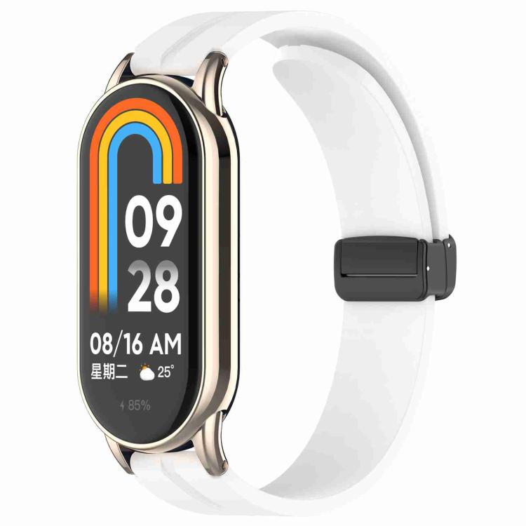 xDfind Folding Buckle Silicone Watch Band, For Xiaomi Smart Band 10 / 9 / 8 / NFC