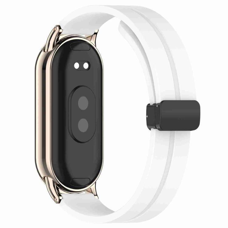 xDfind Folding Buckle Silicone Watch Band, For Xiaomi Smart Band 10 / 9 / 8 / NFC