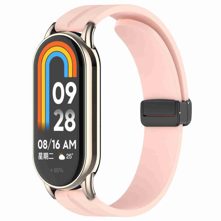 xDfind Folding Buckle Silicone Watch Band, For Xiaomi Smart Band 10 / 9 / 8 / NFC