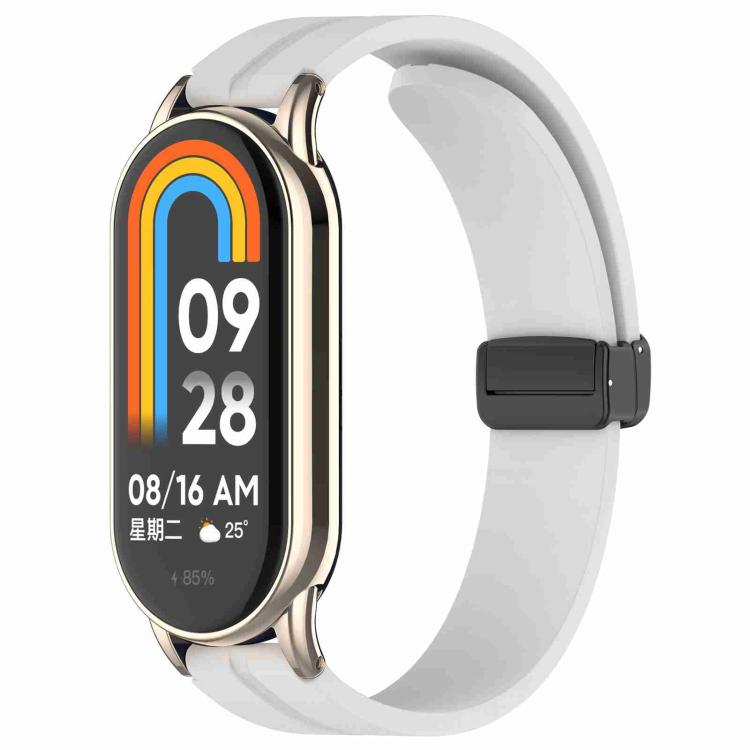 xDfind Folding Buckle Silicone Watch Band, For Xiaomi Smart Band 10 / 9 / 8 / NFC