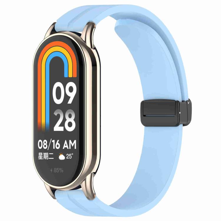 xDfind Folding Buckle Silicone Watch Band, For Xiaomi Smart Band 10 / 9 / 8 / NFC