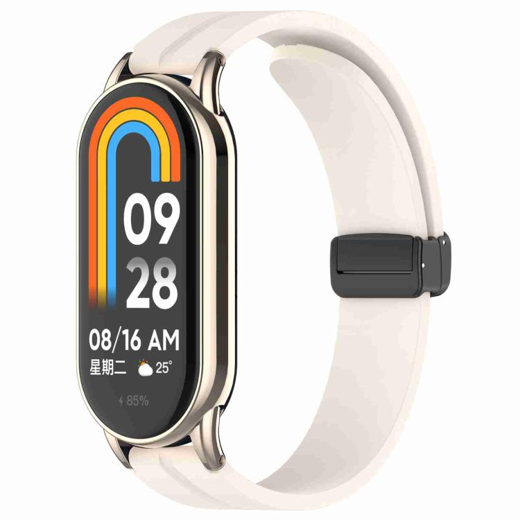 xDfind Folding Buckle Silicone Watch Band, For Xiaomi Smart Band 10 / 9 / 8 / NFC