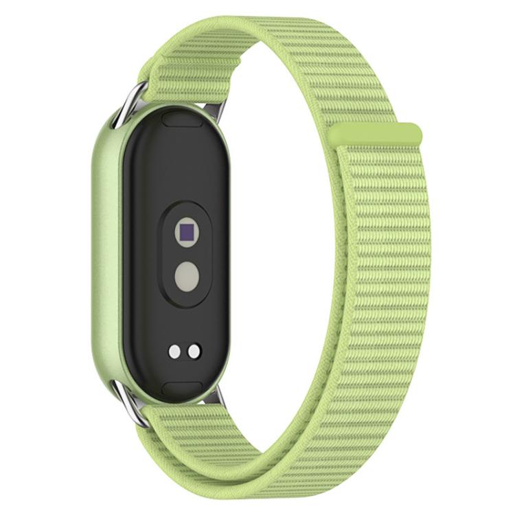 xDfind Metal Connector Nylon Braided Loop Watch Band, For Xiaomi Smart Band 10 / 9 / 8 / NFC
