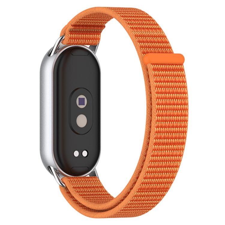 xDfind Metal Connector Nylon Braided Loop Watch Band, For Xiaomi Smart Band 10 / 9 / 8 / NFC
