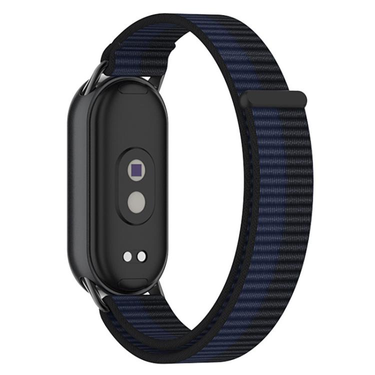 xDfind Metal Connector Nylon Braided Loop Watch Band, For Xiaomi Smart Band 10 / 9 / 8 / NFC