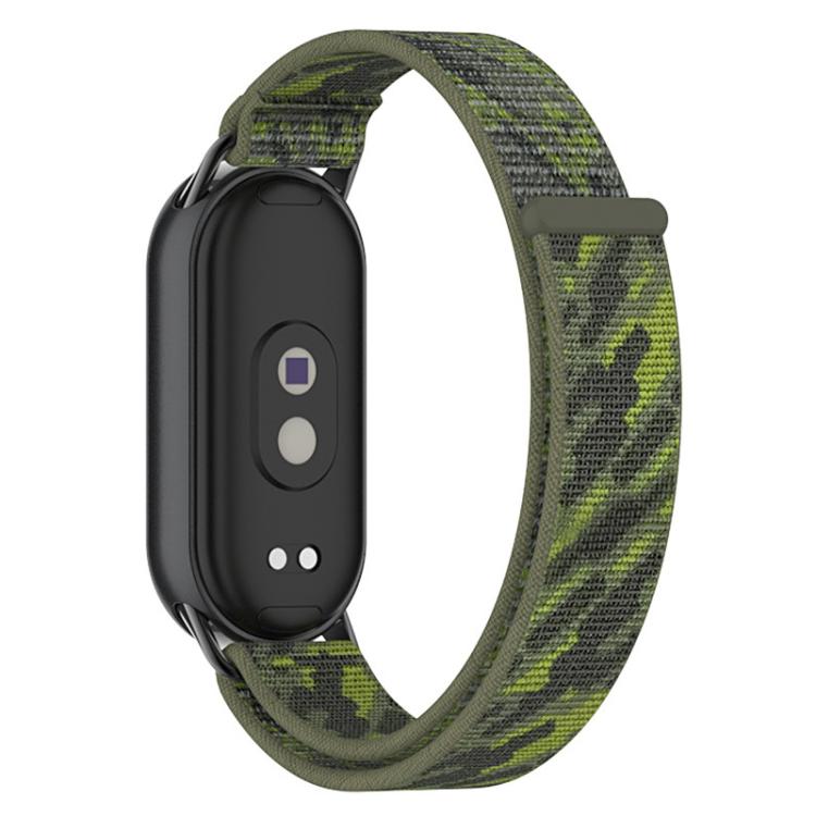 xDfind Metal Connector Nylon Braided Loop Watch Band, For Xiaomi Smart Band 10 / 9 / 8 / NFC