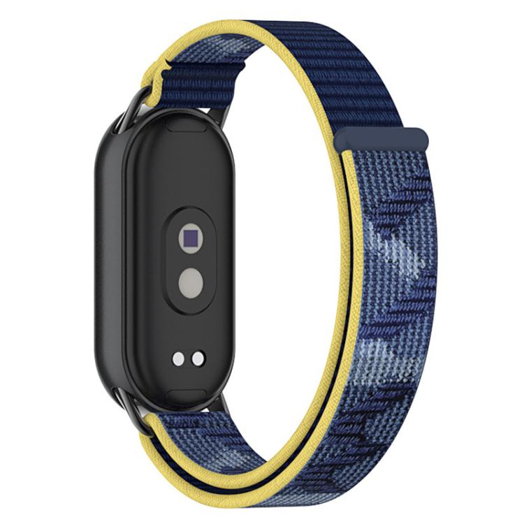 xDfind Metal Connector Nylon Braided Loop Watch Band, For Xiaomi Smart Band 10 / 9 / 8 / NFC