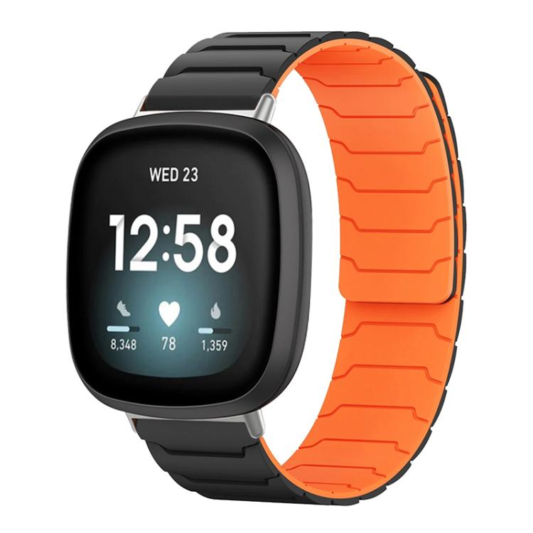xDfind Magnetic Silicone Watch Band, For Fitbit Versa 4 / 3 / Sense 2 / Sense