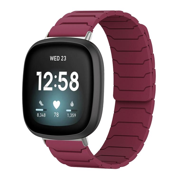 xDfind Magnetic Silicone Watch Band, For Fitbit Versa 4 / 3 / Sense 2 / Sense