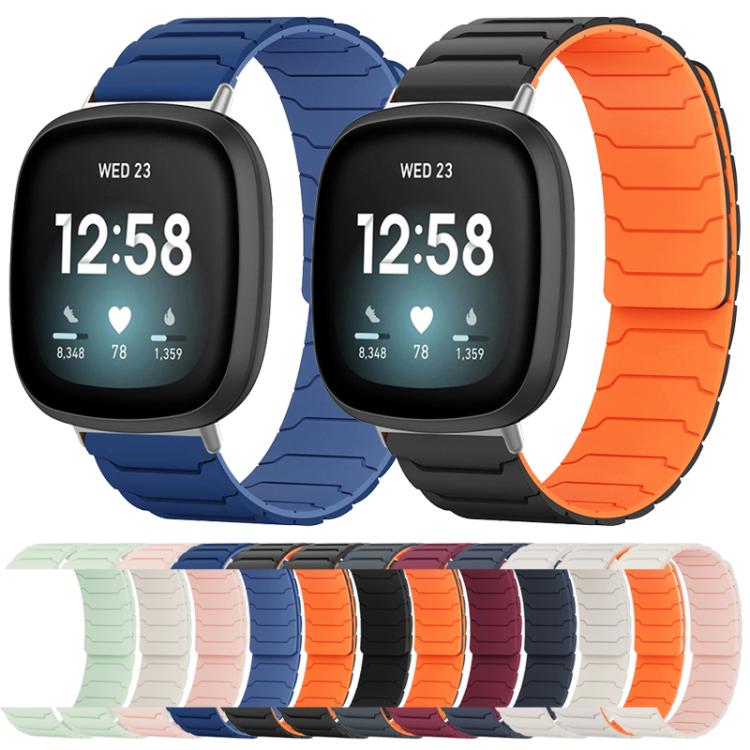 xDfind Magnetic Silicone Watch Band, For Fitbit Versa 4 / 3 / Sense 2 / Sense